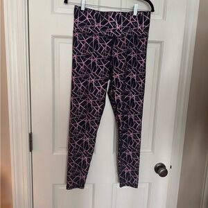 Terez Leggings with Pink and Black Pattern